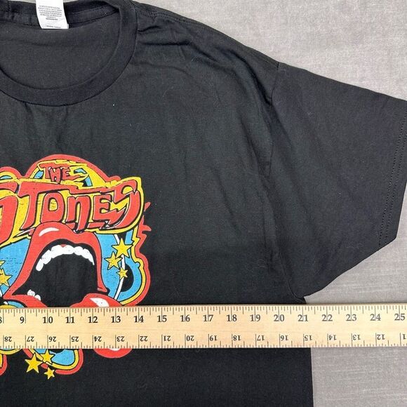 ROLLING STONES T-Shirt size Large Black 'SOME GIRLS' Classic Rock Retro Band Tee - Picture 6 of 8